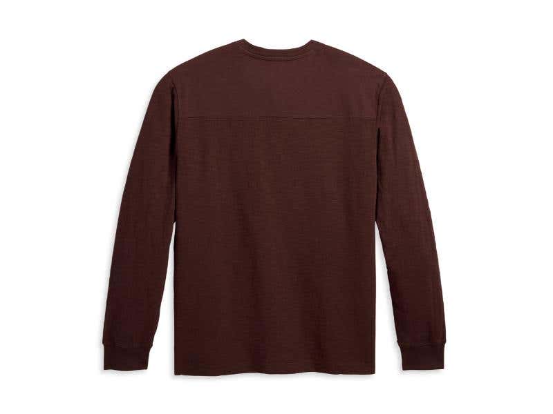 HARLEY-DAVIDSON MENS MENS RALLY RACER HENLEY - JAVA