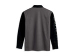 HARLEY-DAVIDSON MENS MENS MECHANIC SHIRT - COLORBLOCKED - BLACKENED PEARL
