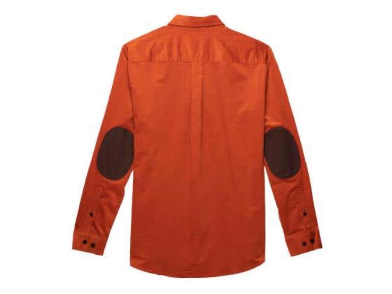 HARLEY-DAVIDSON MENS BAR & SHIELD CORDUROY - ORANGE