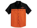 HARLEY-DAVIDSON MENS MENS STAPLE COLORBLOCK SHIRT