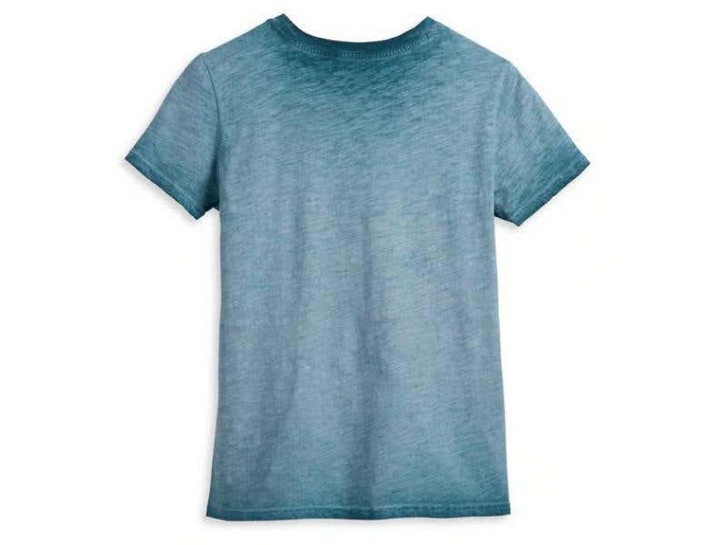 HARLEY-DAVIDSON WOMENS WOMENS TREAD SETTER TEE - BLUE