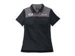 HARLEY-DAVIDSON WOMENS WOMENS MODERN MECHANIC COLORBLOCK SHIRT - COLORBLOCKED - BLACK BEAUTY