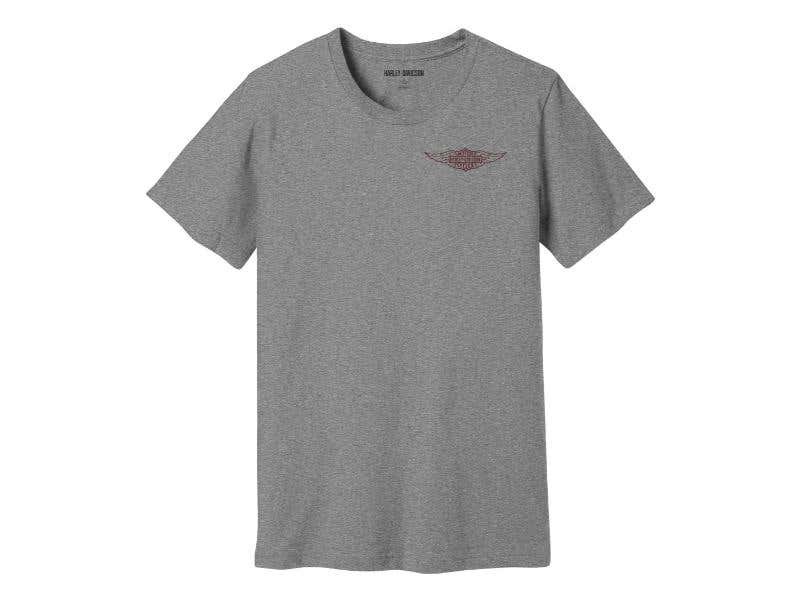 HARLEY-DAVIDSON MENS MENS WINGED TEE - SLIM FIT