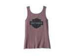 HARLEY-DAVIDSON WOMENS WOMENS HOMETOWN BAR & SHIELD FASHION TANK - GRAPE SHAKE