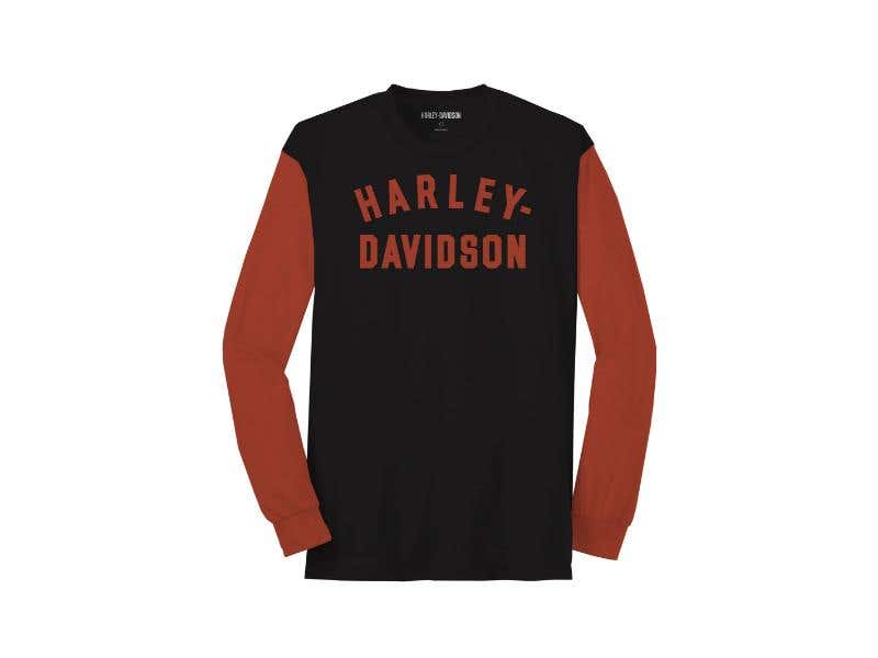 HARLEY-DAVIDSON MENS MENS STAPLE COLORBLOCK TEE
