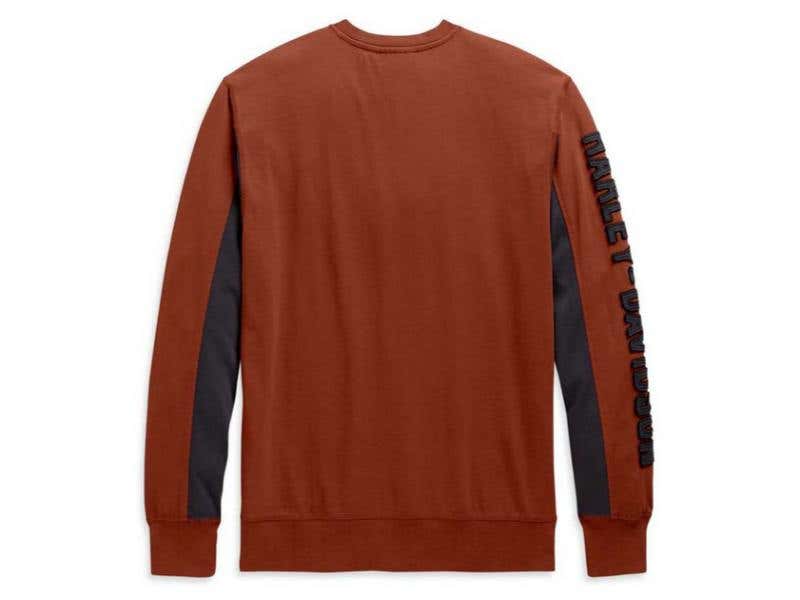 HARLEY-DAVIDSON MENS MENS COPPERBLOCK STRIPE LONG SLEEVE SHIRT