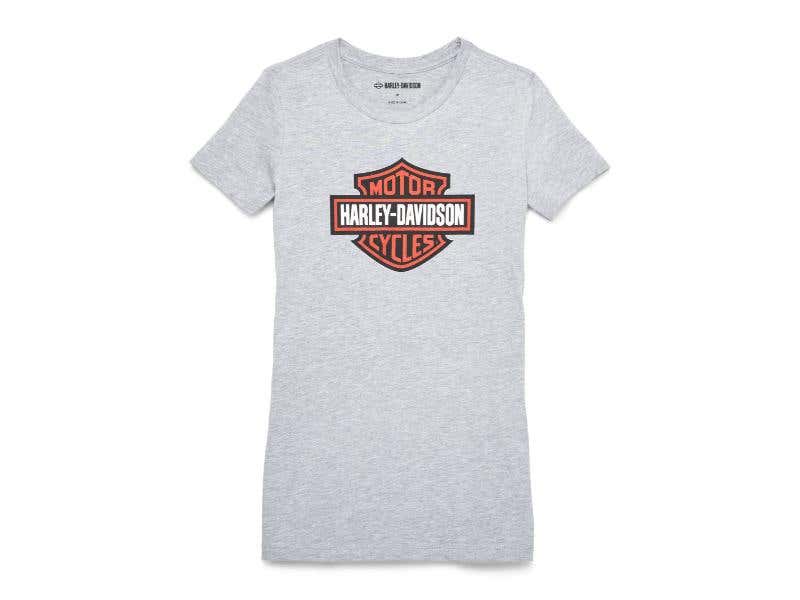 HARLEY-DAVIDSON WOMENS WOMENS BAR & SHIELD GRAPHIC TEE