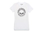 HARLEY-DAVIDSON WOMENS WOMENS SKULL GRAPHIC TEE