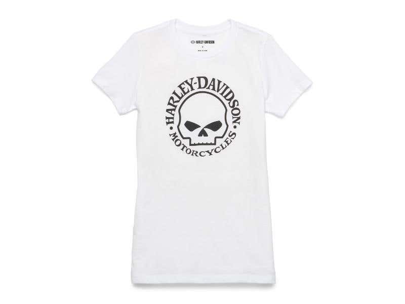 HARLEY-DAVIDSON WOMENS WOMENS SKULL GRAPHIC TEE