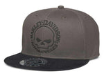 HARLEY-DAVIDSON MENS MENS WILLIE G SKULL FITTED BASEBALL CAP