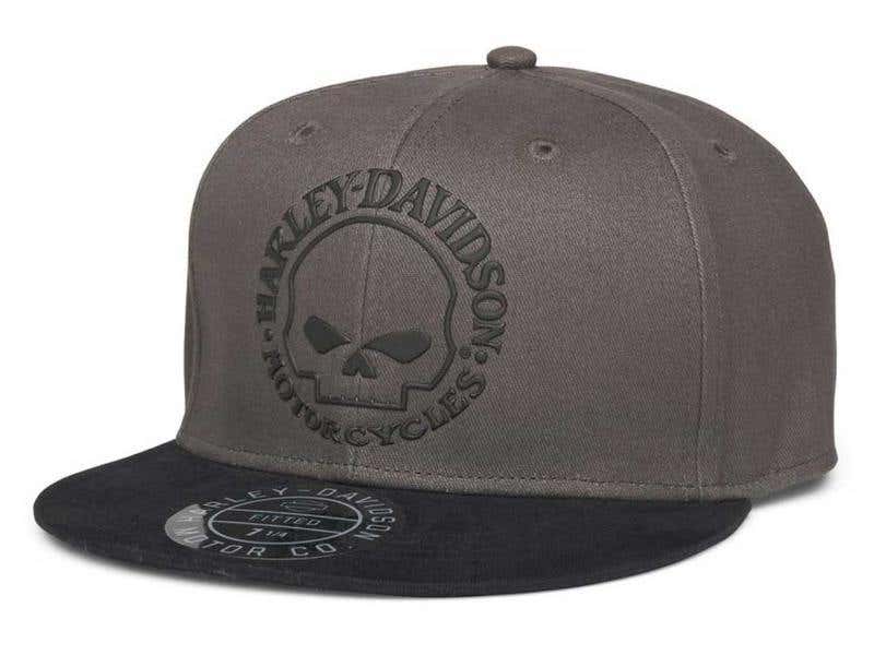HARLEY-DAVIDSON MENS MENS WILLIE G SKULL FITTED BASEBALL CAP