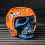 Harley-Davidson® Skull O'Lantern Candy Dish – Pumpkin Helmet Edition