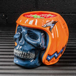Harley-Davidson® Skull O'Lantern Candy Dish – Pumpkin Helmet Edition