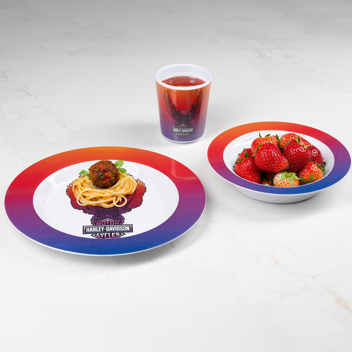Harley-Davidson Kid's Cup & Plate Set