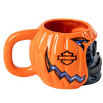 Harley-Davidson® Skull Mug – Pumpkin Helmet Edition
