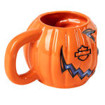 Harley-Davidson® Skull Mug – Pumpkin Helmet Edition