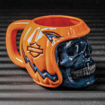 Harley-Davidson® Skull Mug – Pumpkin Helmet Edition