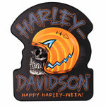 Harley-Davidson® Skull Pub Sign – Pumpkin Helmet Edition