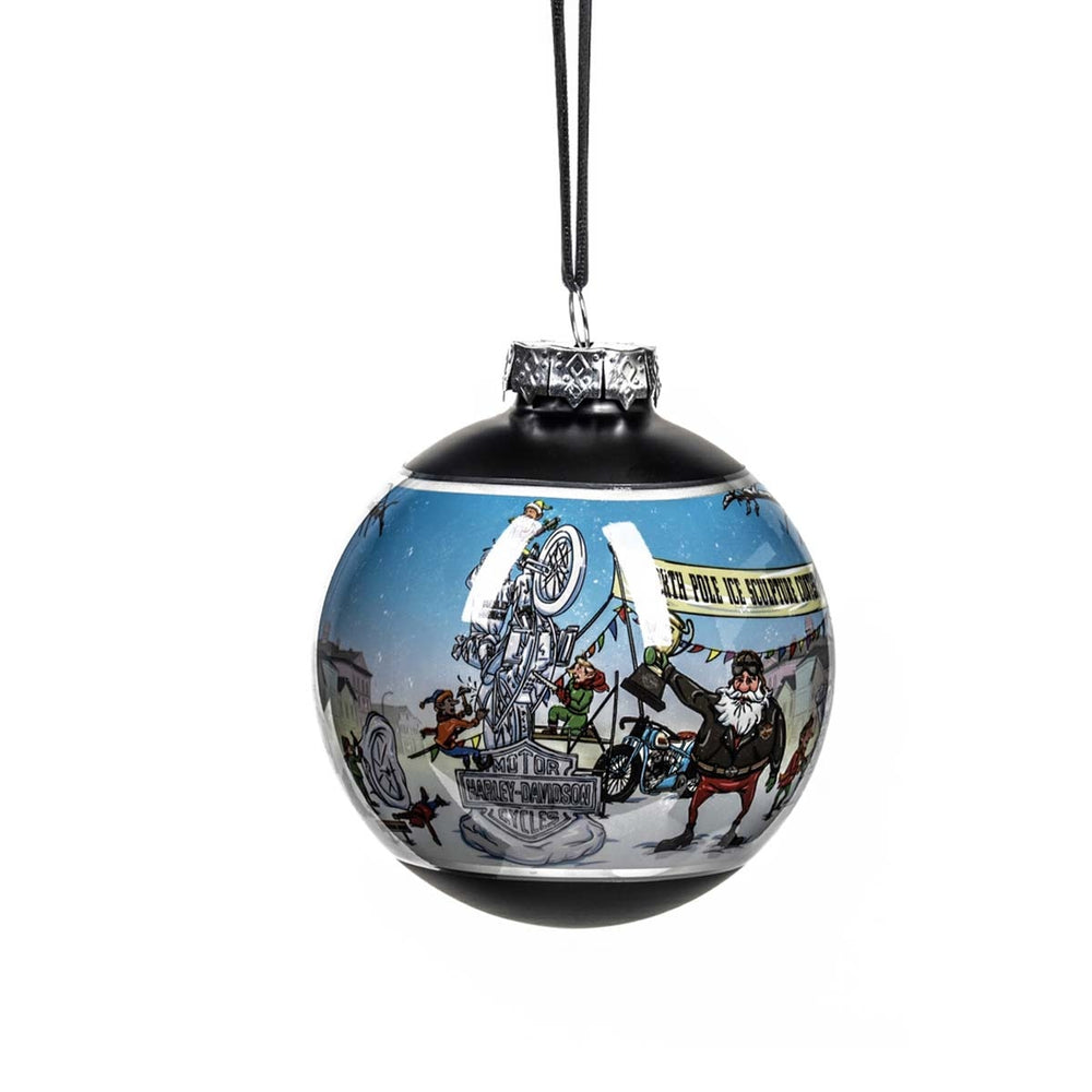 Harley-Davidson 2026 Biker Santa Ball Ornament FBHDX-99409 Harley-Davidson Christmas collectable
