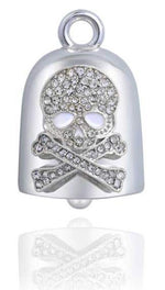 STEEL HORSE JEWELRY BLING SKULL & CROSSBONES ROAD BELL