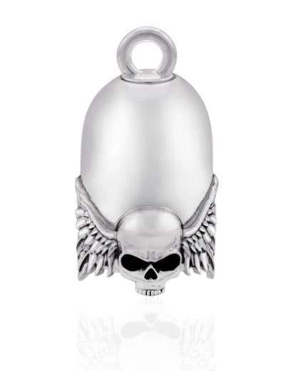 STEEL HORSE JEWELRY SKULL AND WINGS ROAD BELL