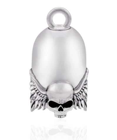 STEEL HORSE JEWELRY SKULL AND WINGS ROAD BELL