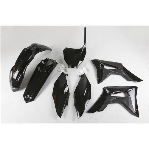 UFO HONDA PLASTICS KIT CRF250R 18-21/450R 17-20 BLK (WILL BECOME HOKIT119FE001) #