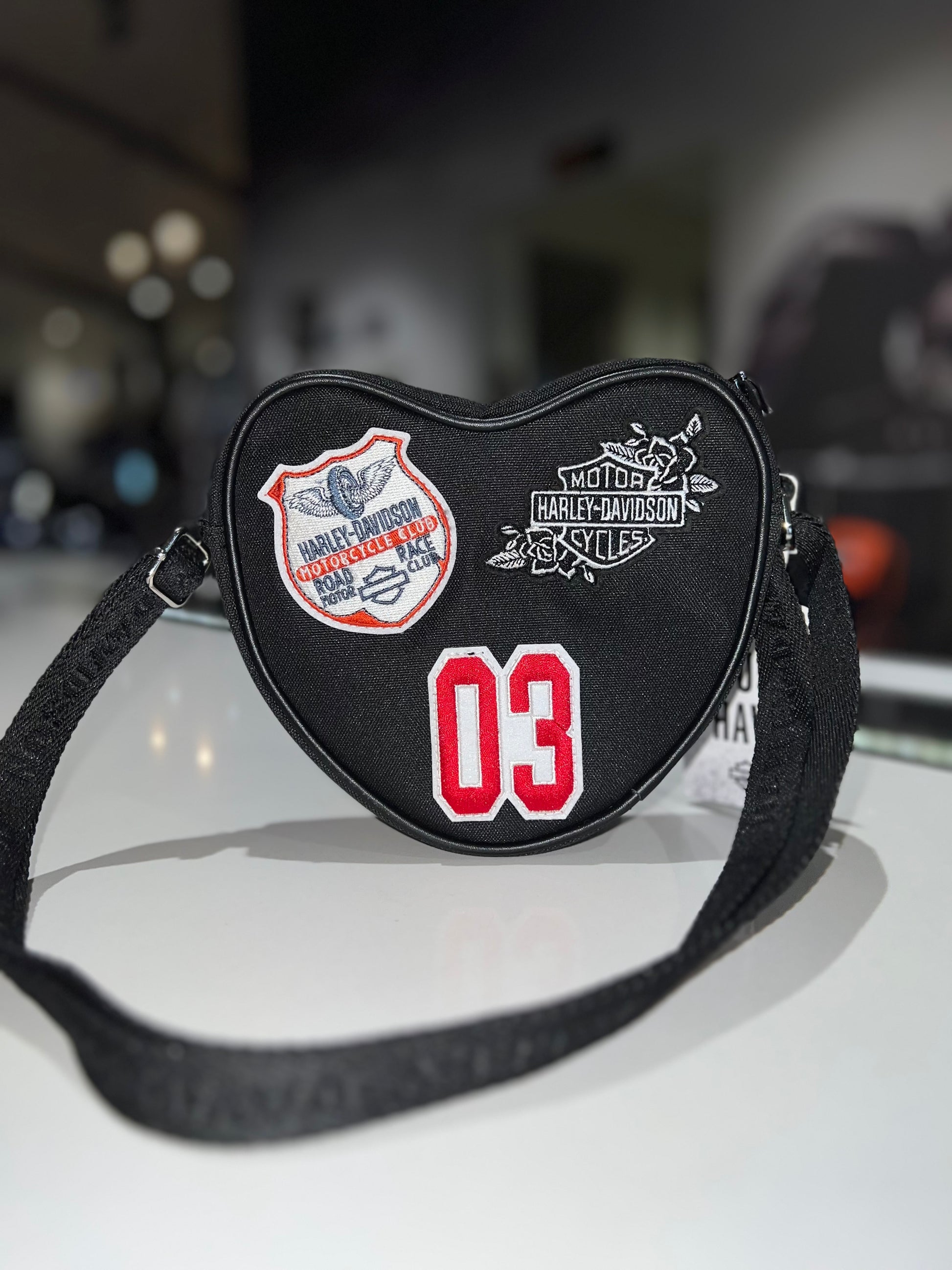 Harley-Davidson Vintage Patch Heart Bag