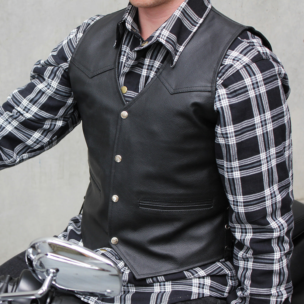 Johnny Reb Men's Tasman Leather Vest