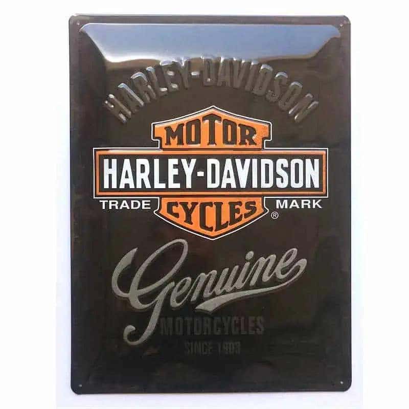 HARLEY-DAVIDSON GENUINE EMBOSSED SIGN 30X40CM