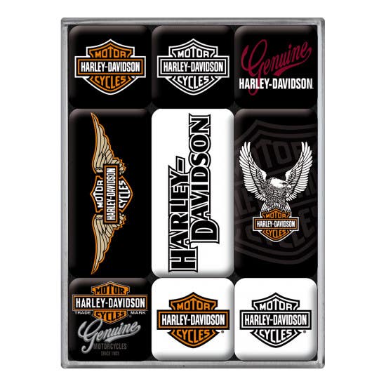 HARLEY-DAVIDSON LOGO MAGNET SET