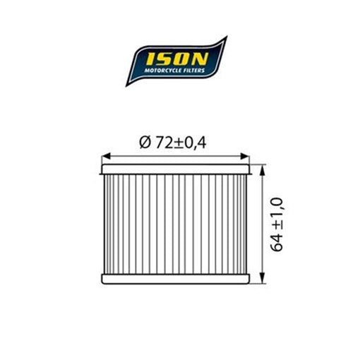 ISON 133 (HF133) ELEMENT OIL FILTER