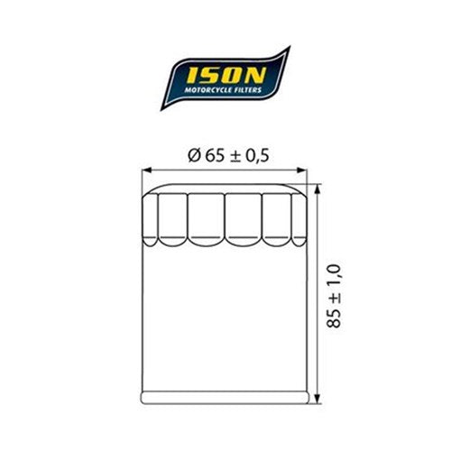 ISON 148 (HF148) CANISTER OIL FILTER