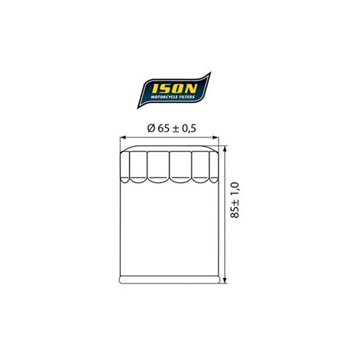 ISON 198 (HF198) CANISTER OIL FILTER