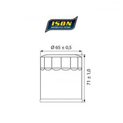 ISON 303 (HF303) CANISTER OIL FILTER