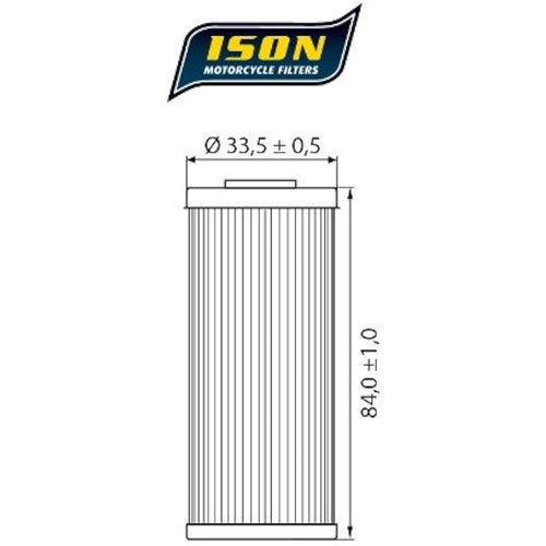 ISON 652 (HF652) ELEMENT OIL FILTER  [ONC01]