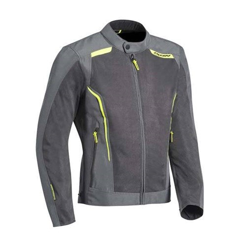 IXON COOL AIR JKT GRY/BRT YEL (MD)  [ONC01]