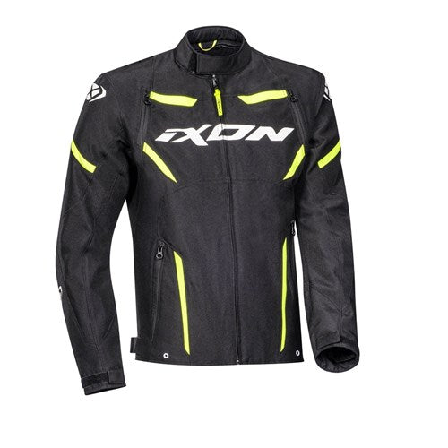 IXON STRIKER JKT BLK/WHT/YEL (SM)  [ONC01]