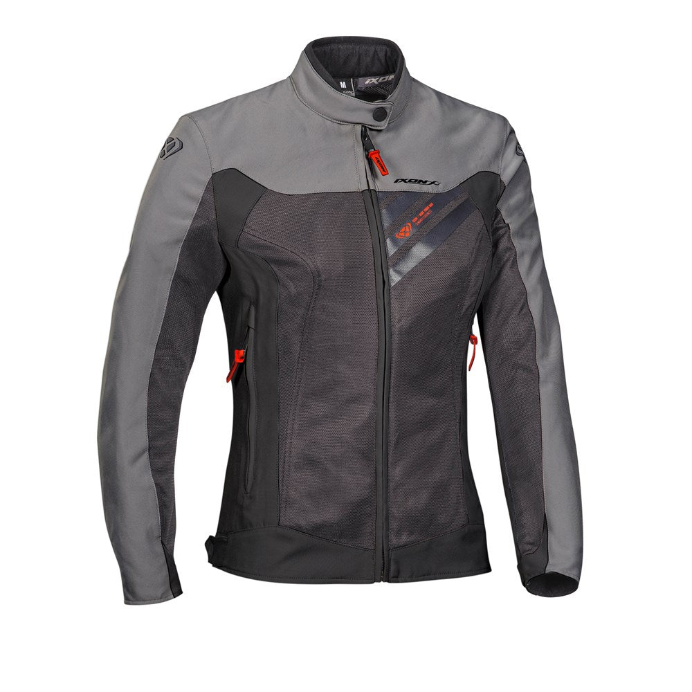IXON ORION LADY JKT ANTH/GRY/RED (MD) #