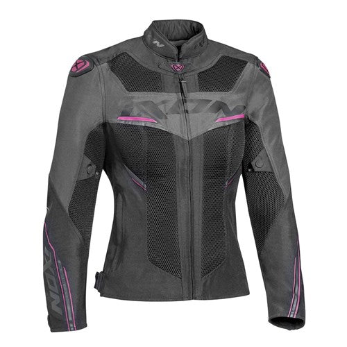 IXON DRACO LADY JKT BLK/ANTH/FUS (2XL)