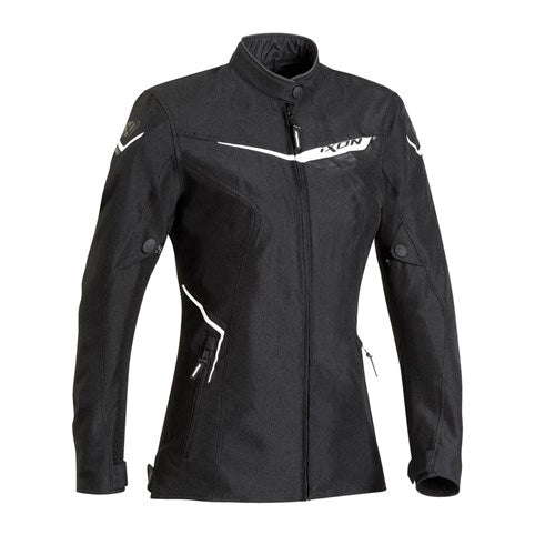 IXON SLASH LADY JKT BLK/WHT (LG)