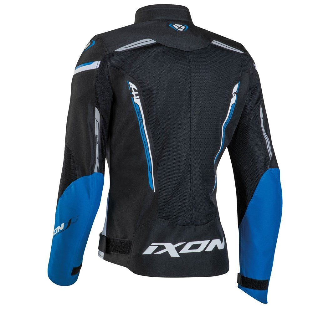 IXON STRIKER AIR WP LADY JKT BLK/WHT/BLU (MD)