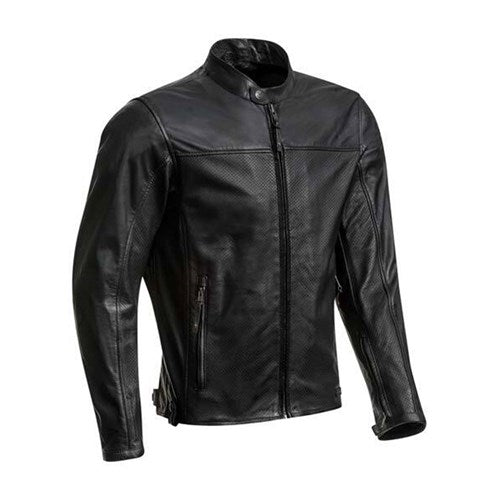 IXON CRANK AIR LEATHER JKT BLK (2XL)