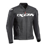 IXON SPARROW LEATHER JKT BLK WT (2XL)