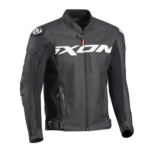 IXON SPARROW LEATHER JKT BLK WT (2XL)