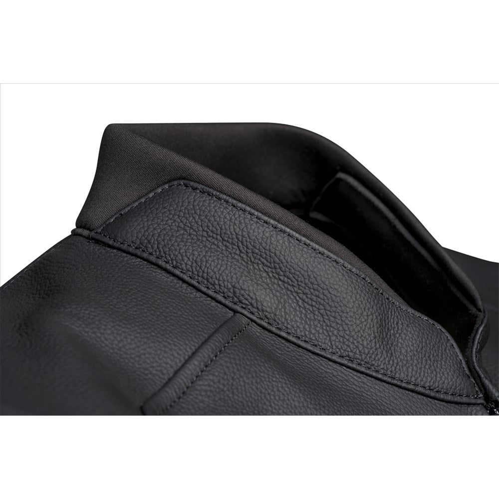 IXON SPARROW LEATHER JKT BLK WT (2XL)