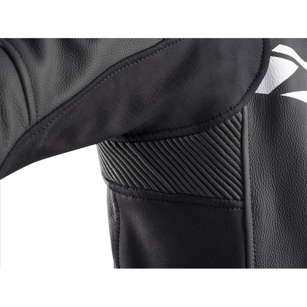IXON SPARROW LEATHER JKT BLK WT (2XL)