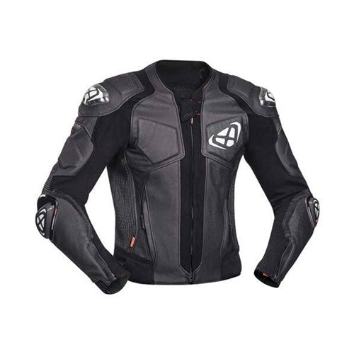 IXON VENDETTA EVO LEATHER JKT BLK/WHT (XL)