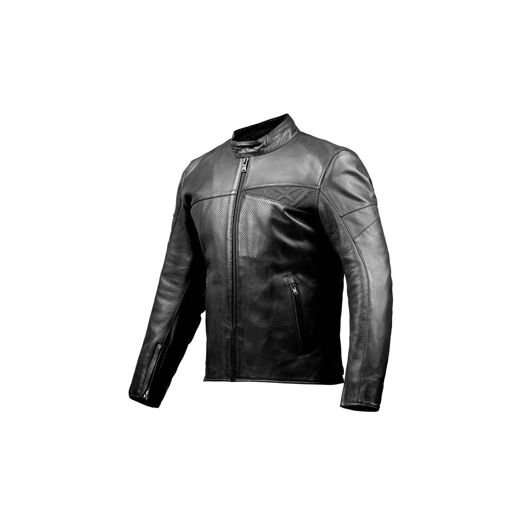 IXON CRANKY AIR LTHR JKT BLK (2XL) #
