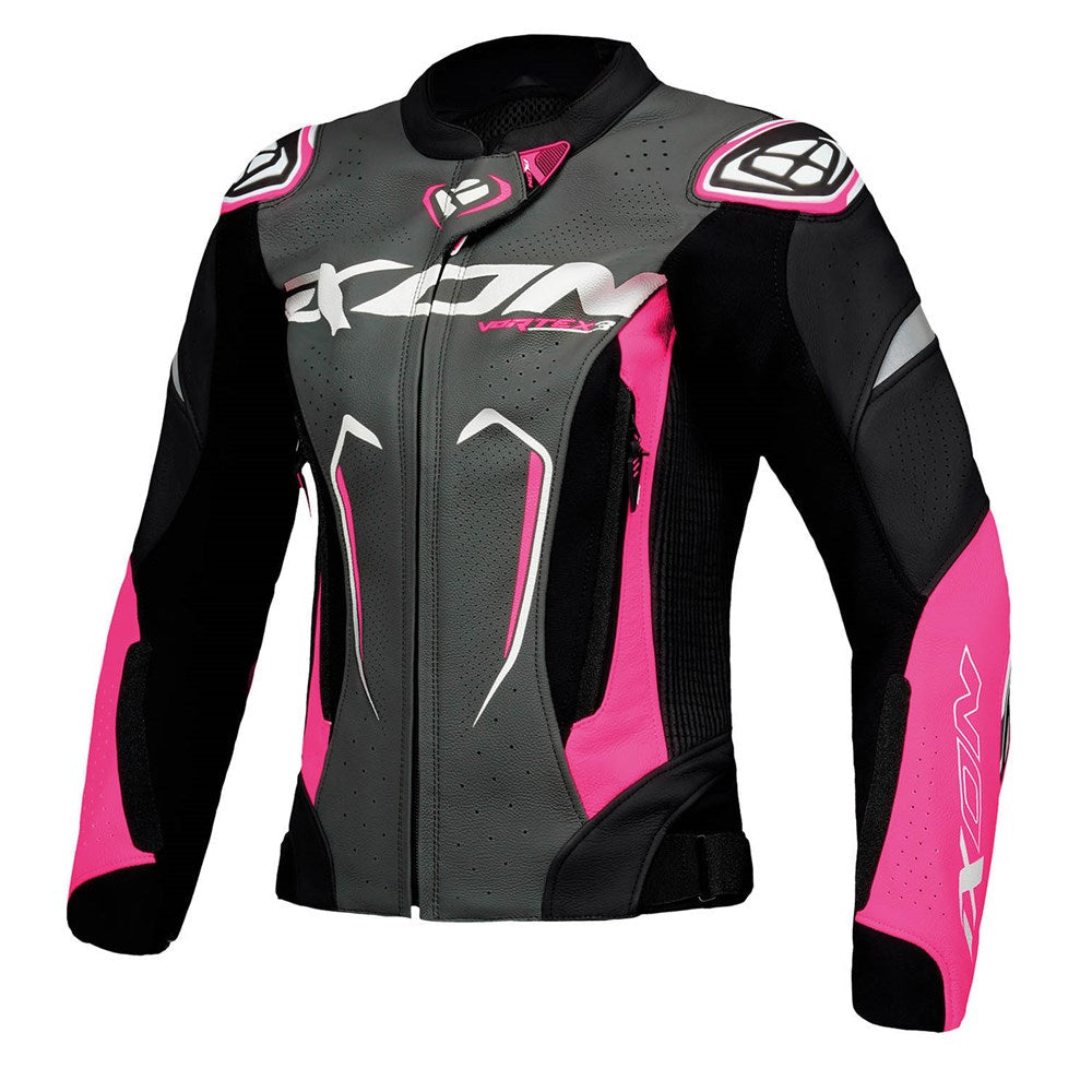 IXON VORTEX 3 LADIES JKT BLK/PNK/WHT (XL)